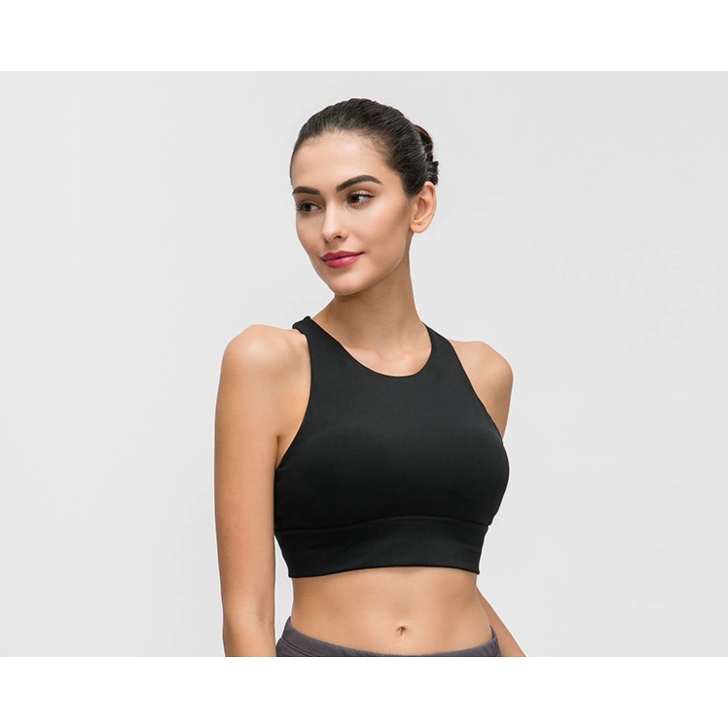 LIMITLESS SPORT BRA- BLACK - noquitsociety