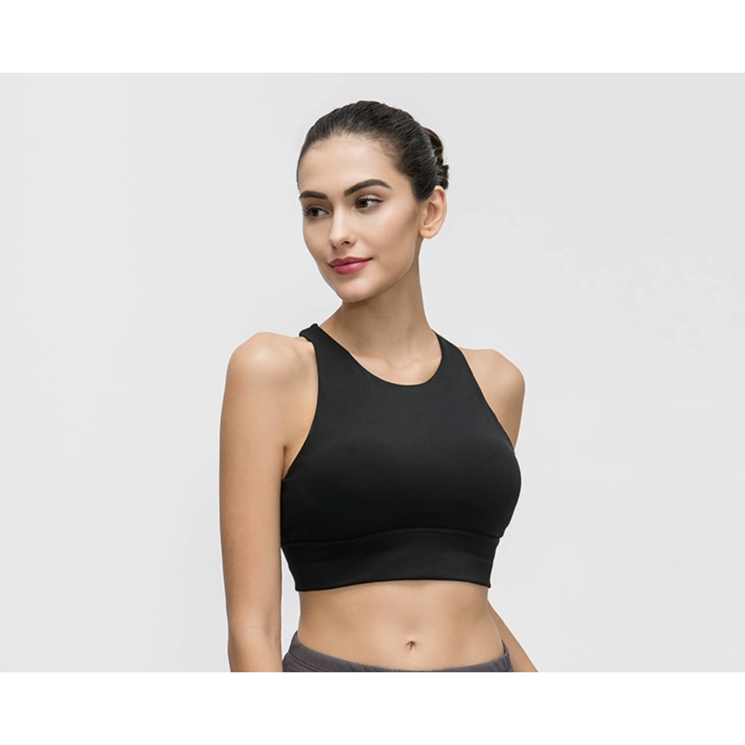 LIMITLESS SPORT BRA- BLACK - noquitsociety