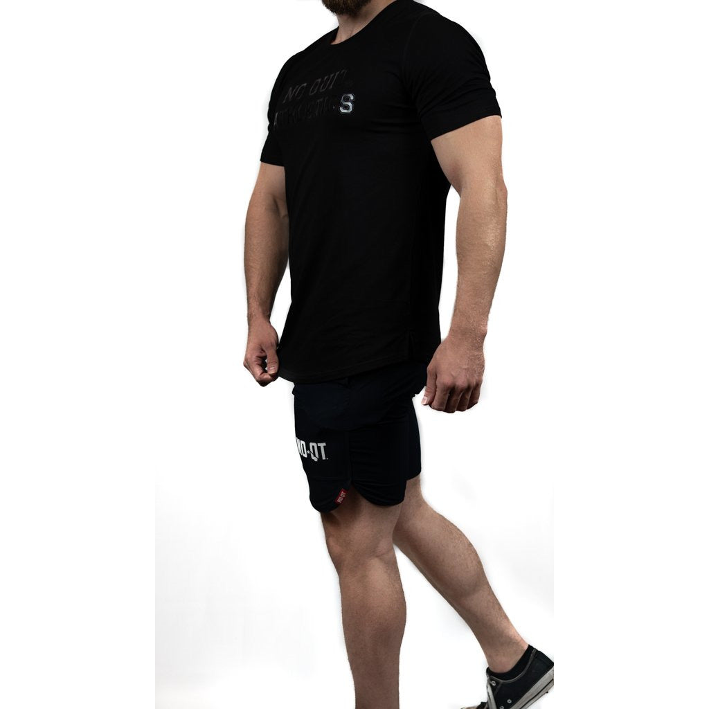 ATHLETE PREMIUM T-SHIRT- BLACK - noquitsociety