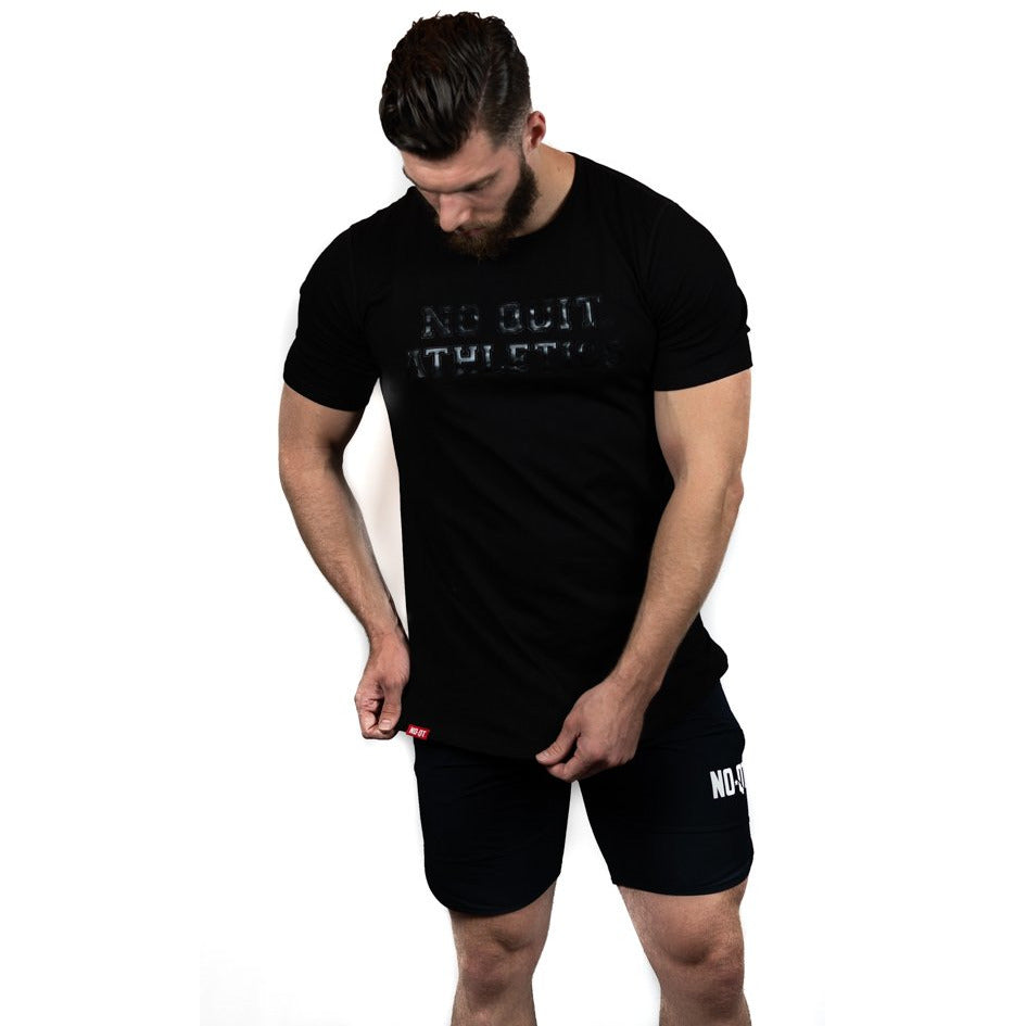 ATHLETE PREMIUM T-SHIRT- BLACK - noquitsociety