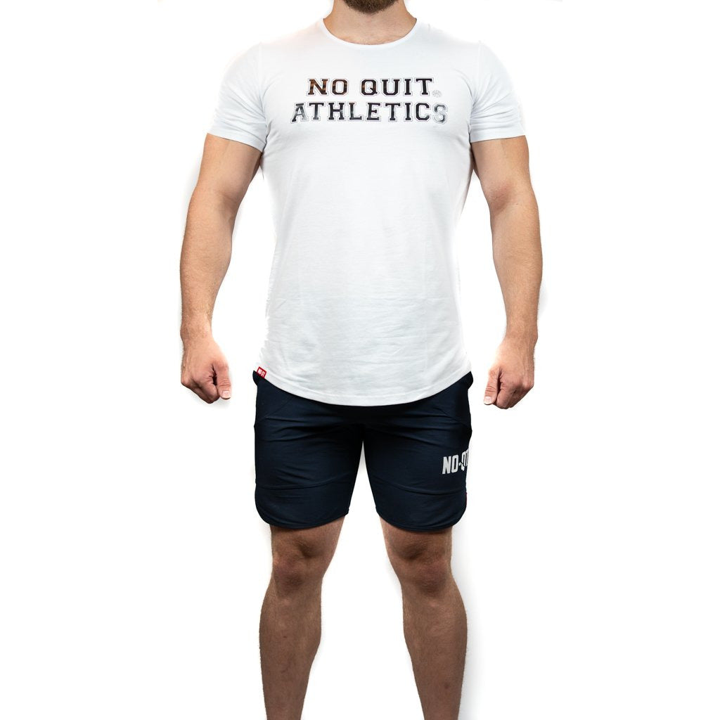 ATHLETE PREMIUM T-SHIRT - WHITE - noquitsociety