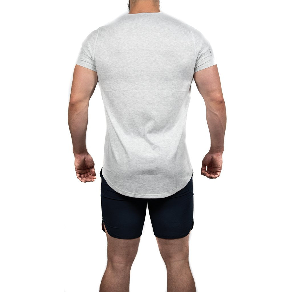 ATHLETE PREMIUM T-SHIRT - HEATHER GREY - noquitsociety