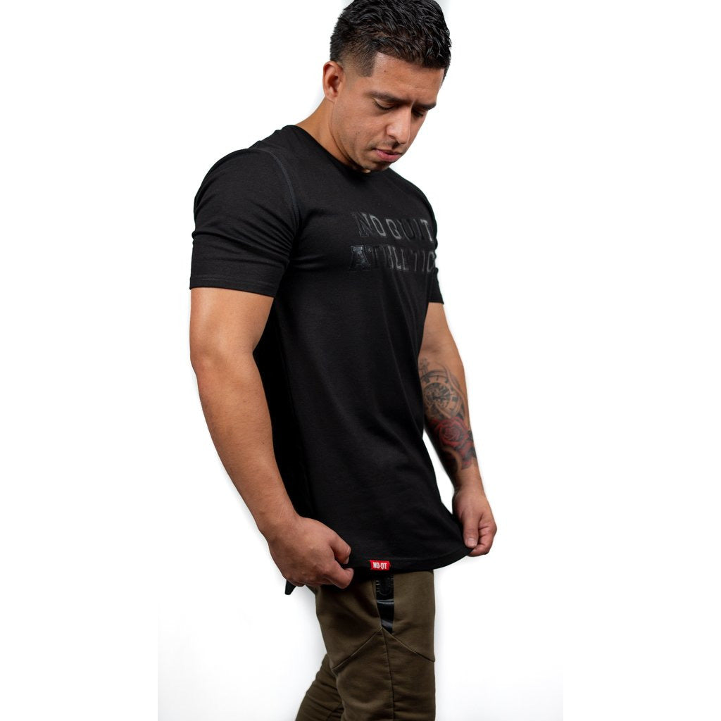ATHLETE PREMIUM T-SHIRT- BLACK - noquitsociety