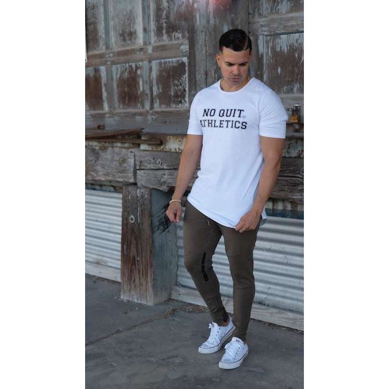 ATHLETE PREMIUM T-SHIRT - WHITE - noquitsociety