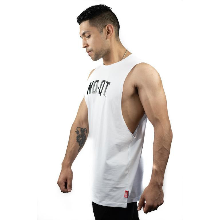 HYBRID MUSCLE TEE - WHITE