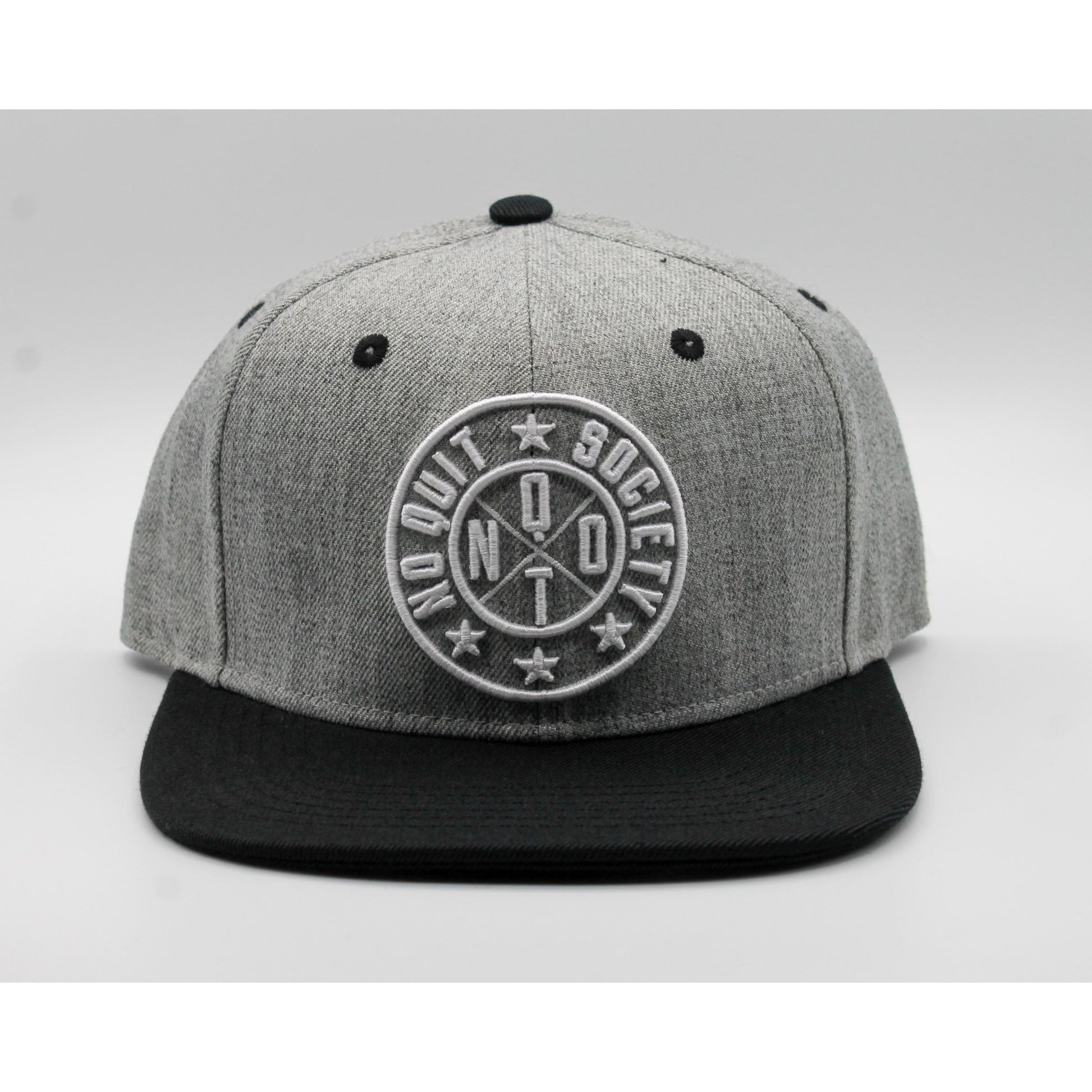 SOCIETY SNAPBACK-GREY - noquitsociety