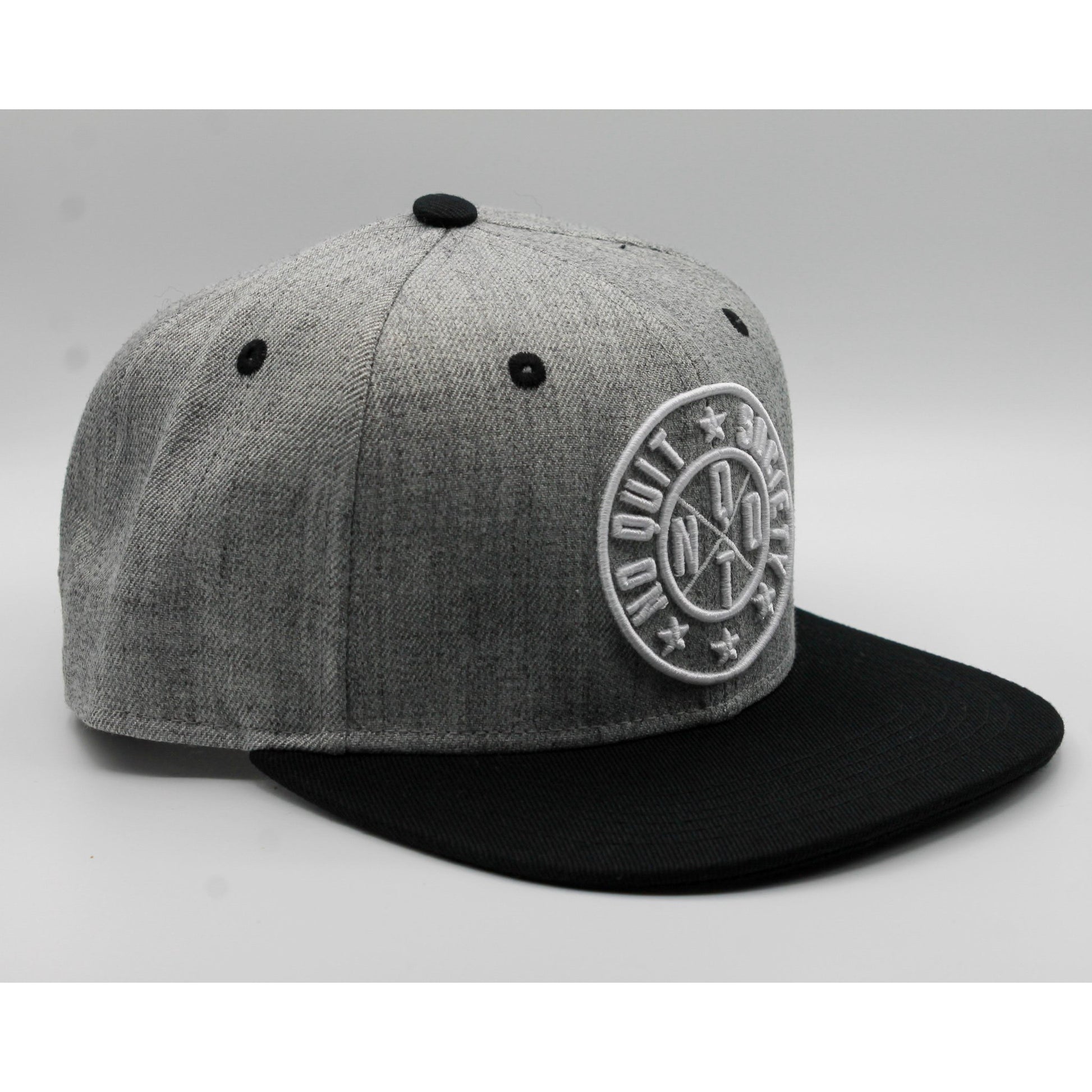 SOCIETY SNAPBACK-GREY - noquitsociety