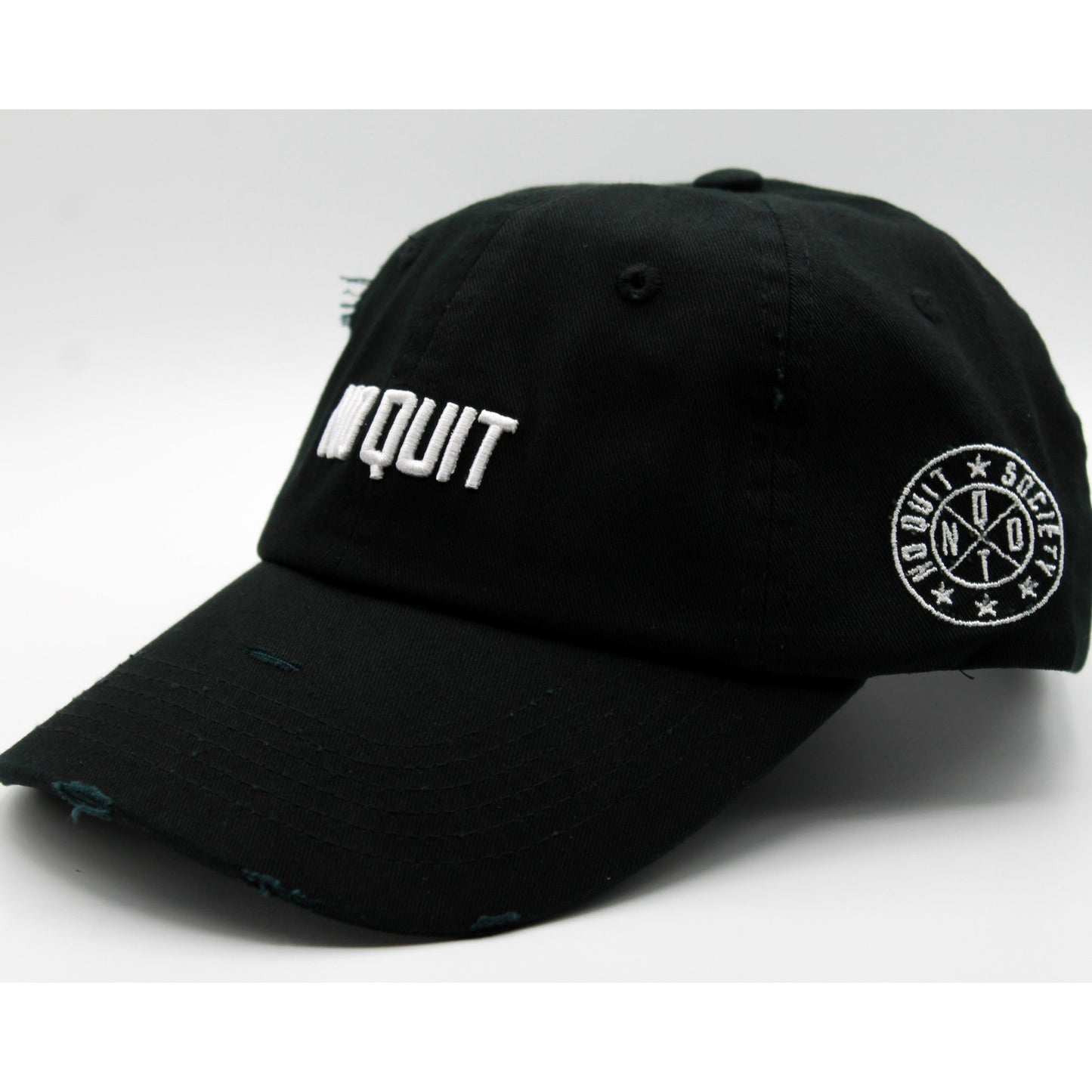 NO QUIT DAD HAT -STEALTH BLACK - noquitsociety