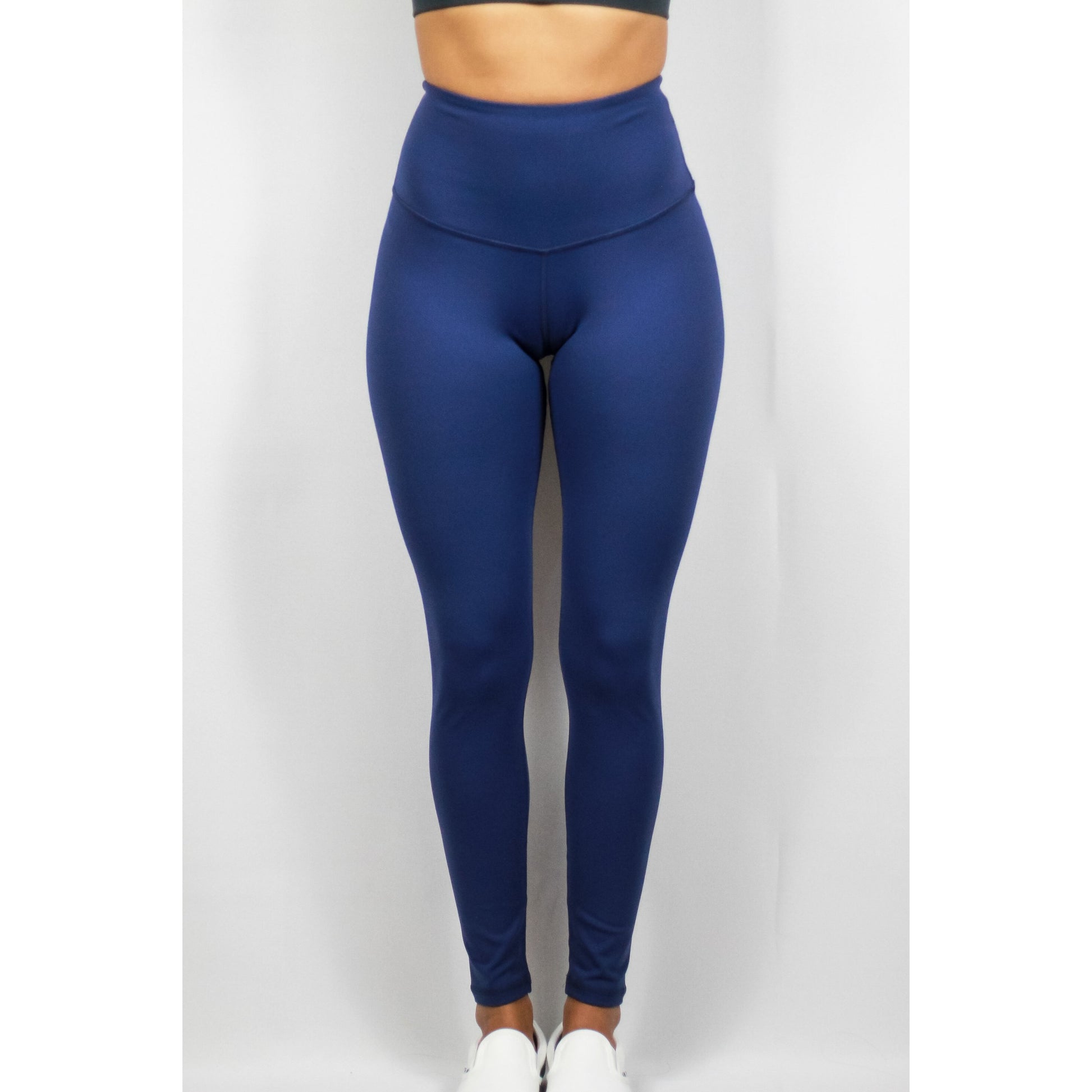 ASPIRE HIGH WAISTED LEGGINGS - MID NIGHT BLUE - noquitsociety