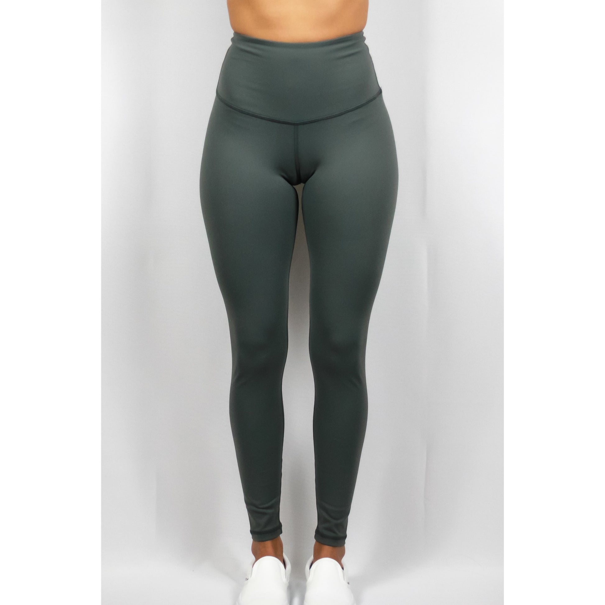 ASPIRE HIGH WAISTED LEGGINGS - CHARCOAL GREY - noquitsociety