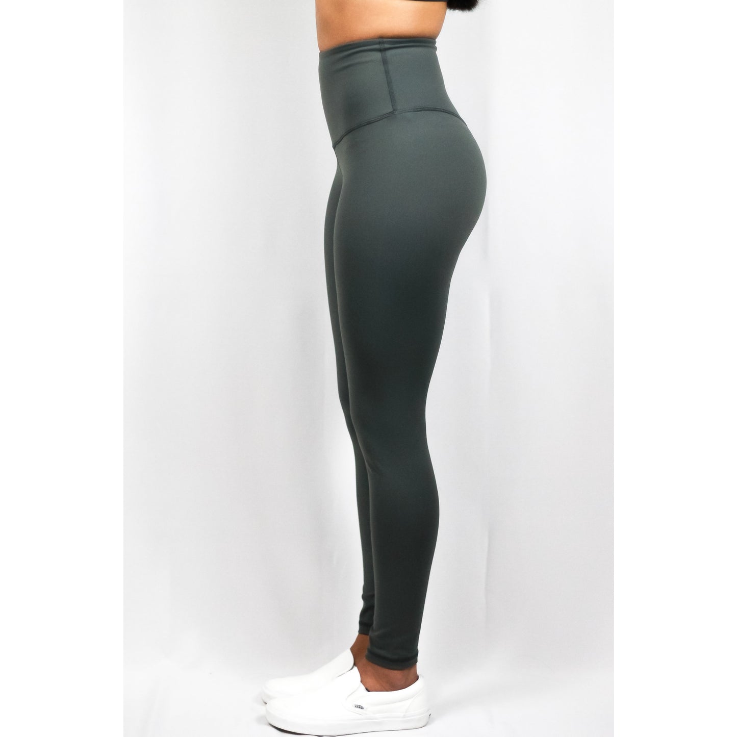 ASPIRE HIGH WAISTED LEGGINGS - CHARCOAL GREY - noquitsociety