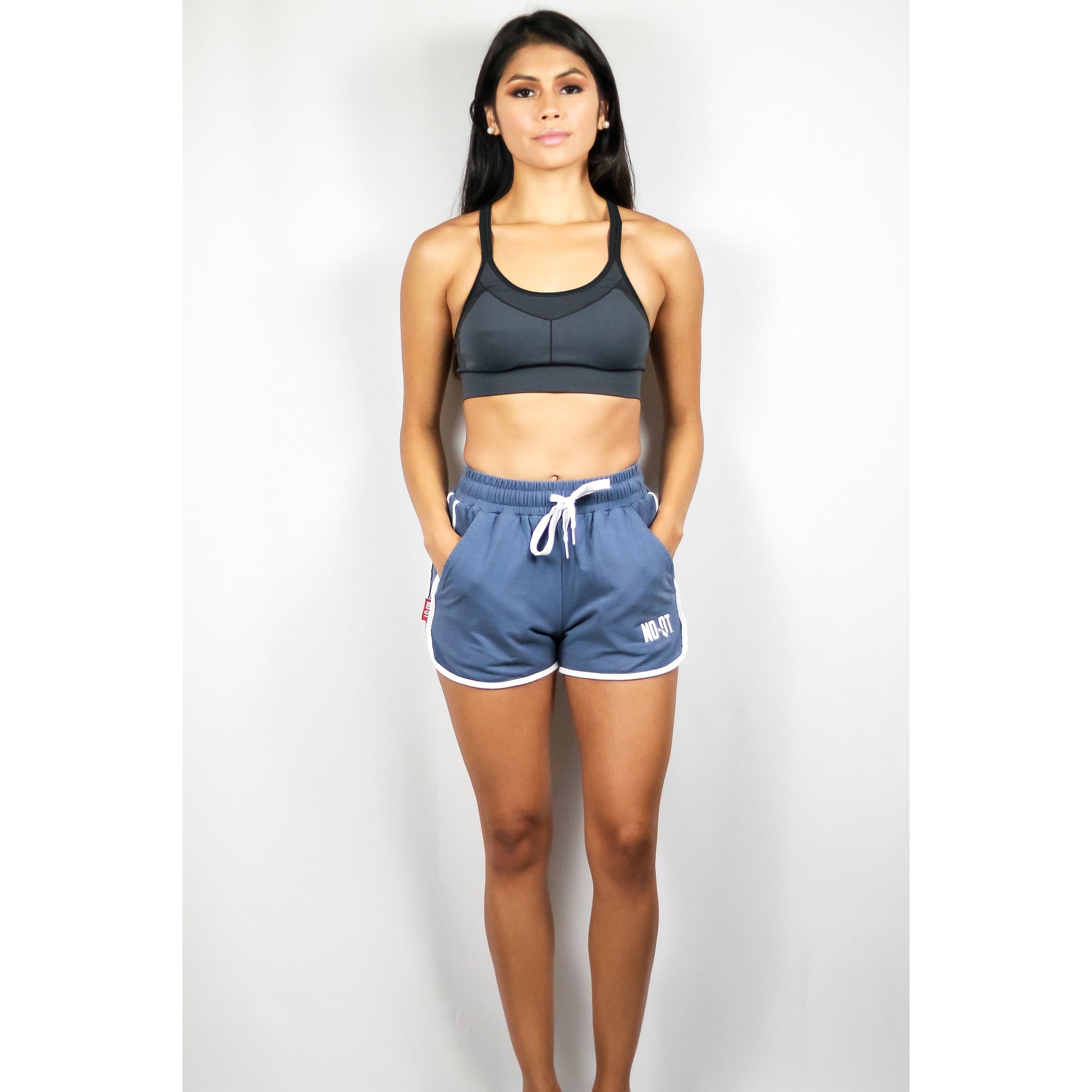 Everyday Shorts - Dusty Blue - noquitsociety