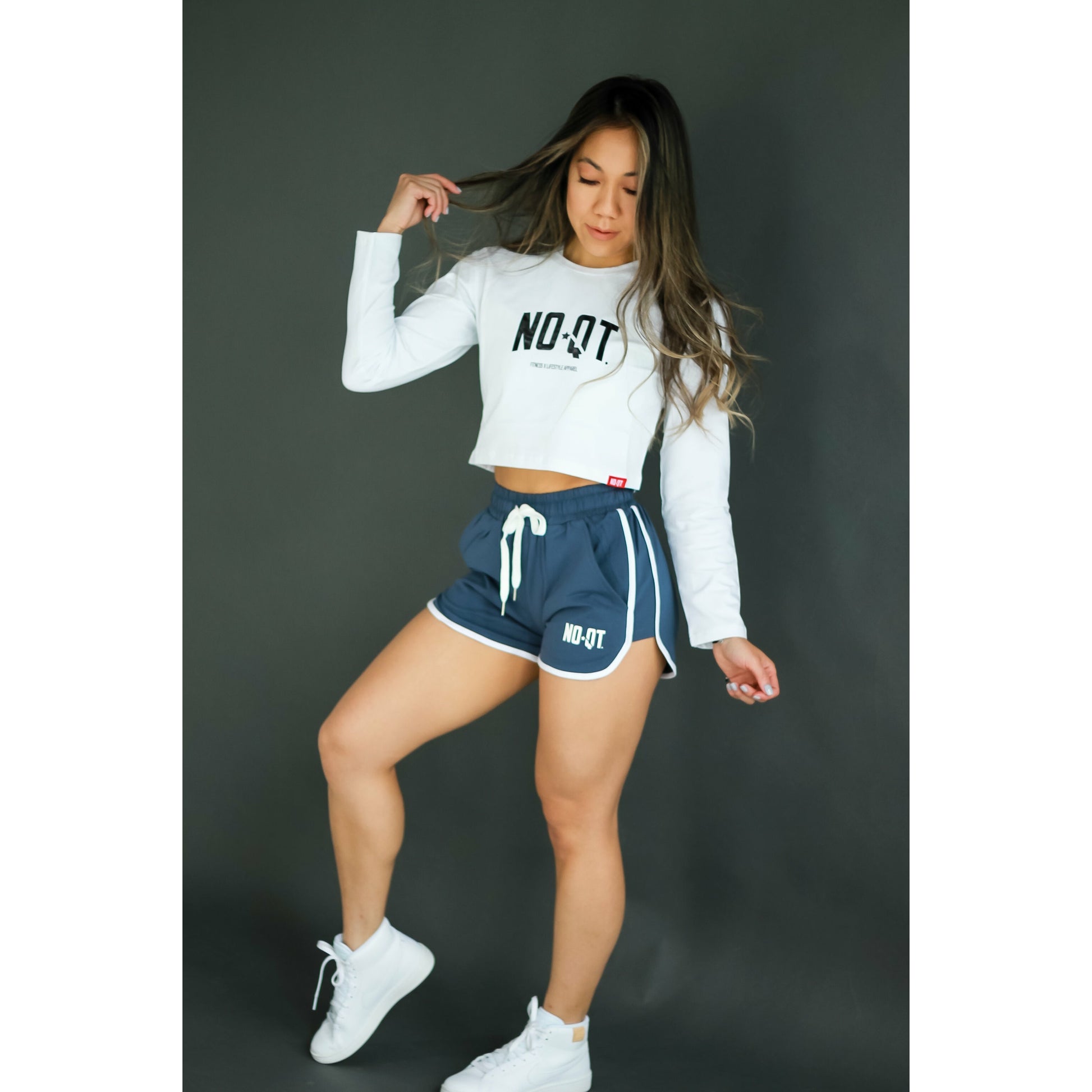 ASPIRE CROPPED LONG SLEEVE - WHITE - noquitsociety