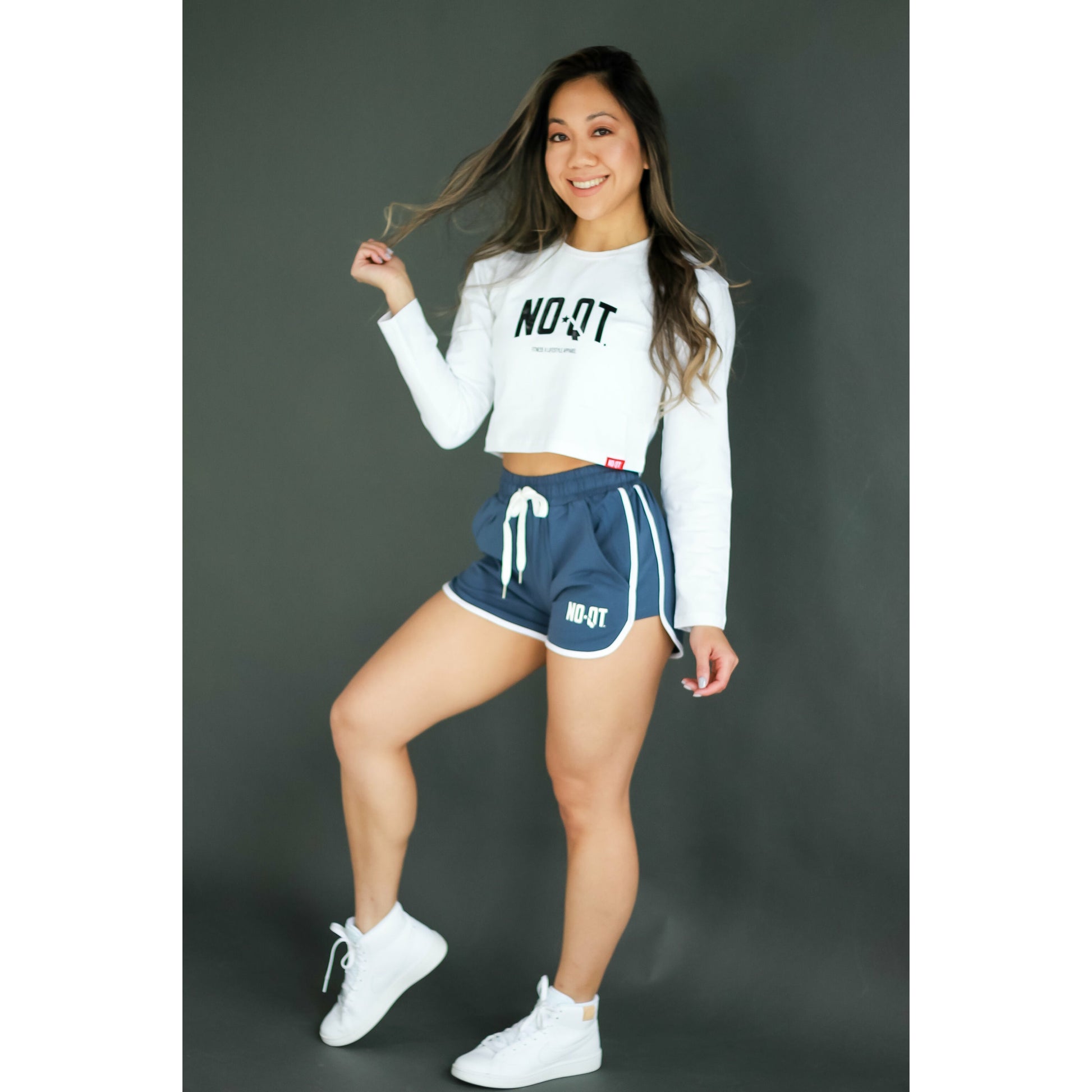 ASPIRE CROPPED LONG SLEEVE - WHITE - noquitsociety