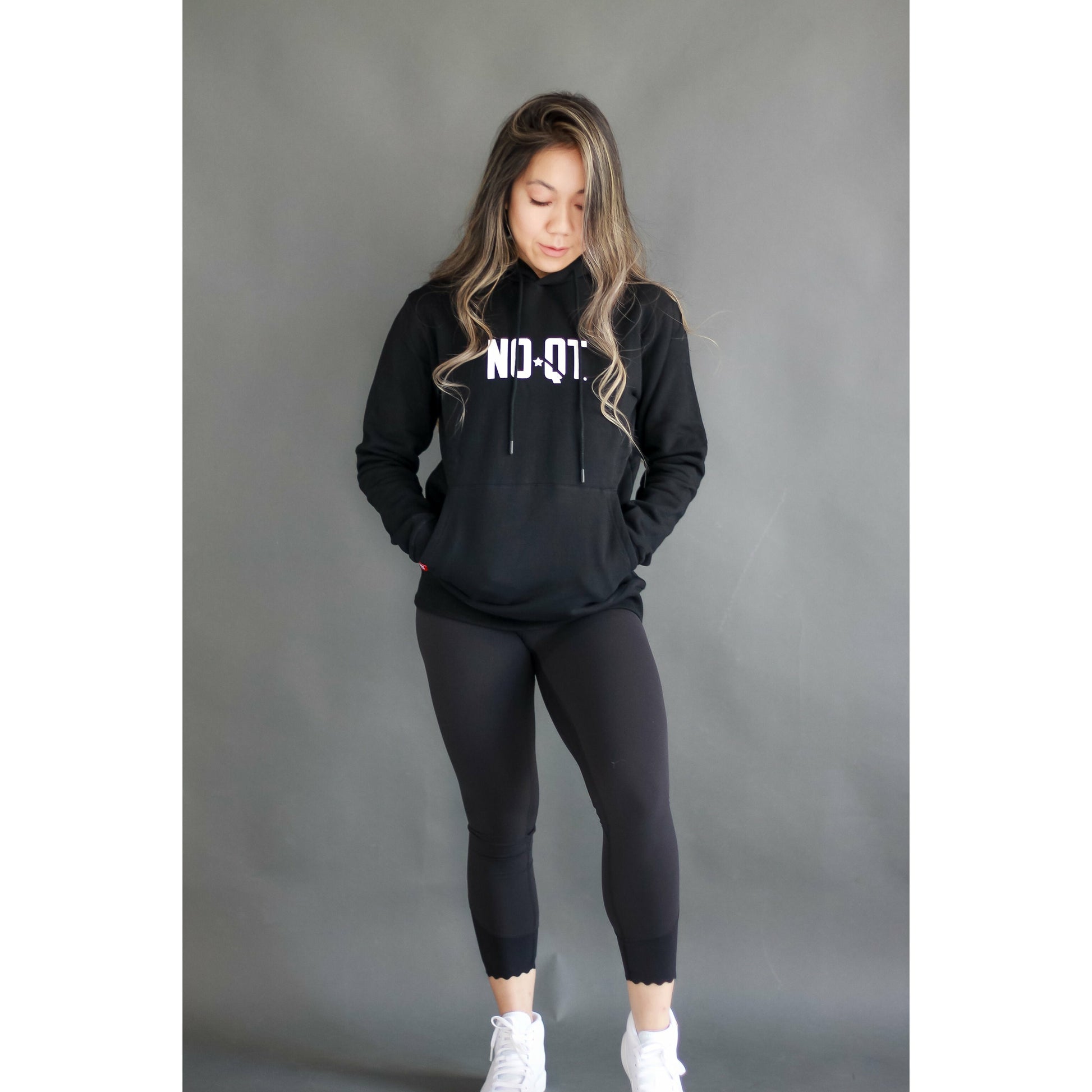 LIFESTYLE HOODIE - BLACK - noquitsociety