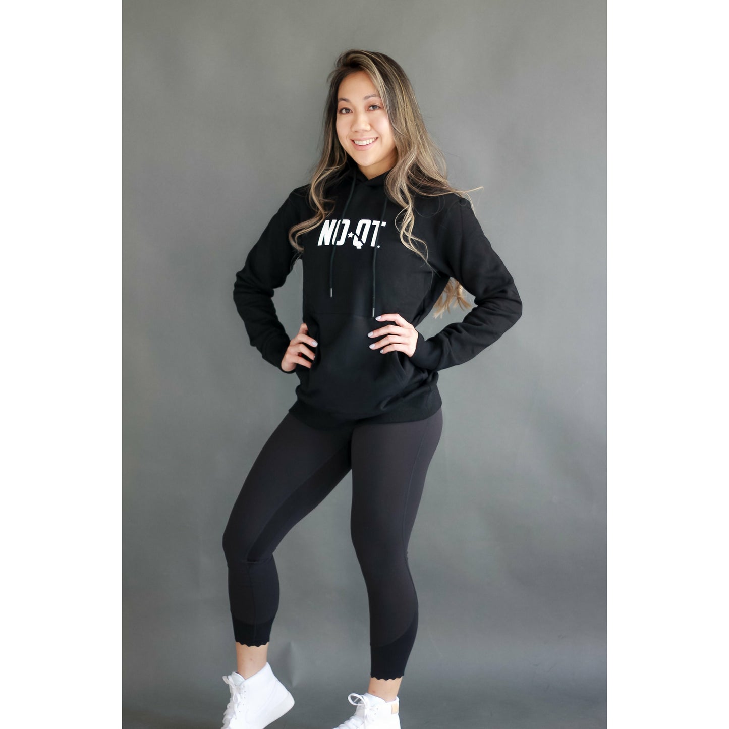 LIFESTYLE HOODIE - BLACK - noquitsociety