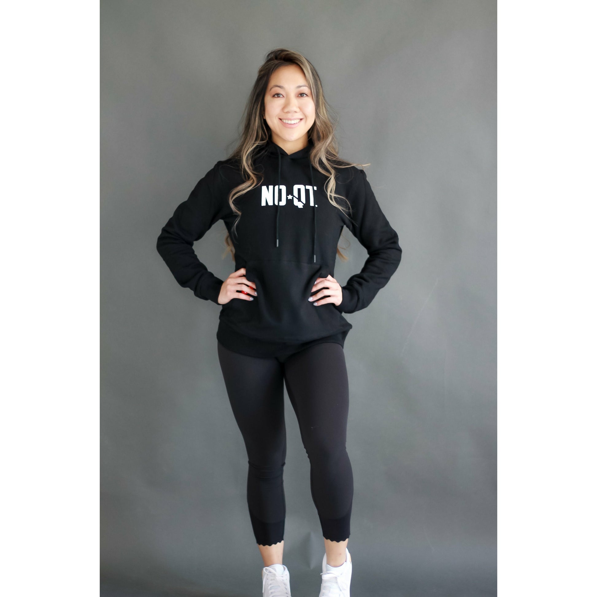 LIFESTYLE HOODIE - BLACK - noquitsociety