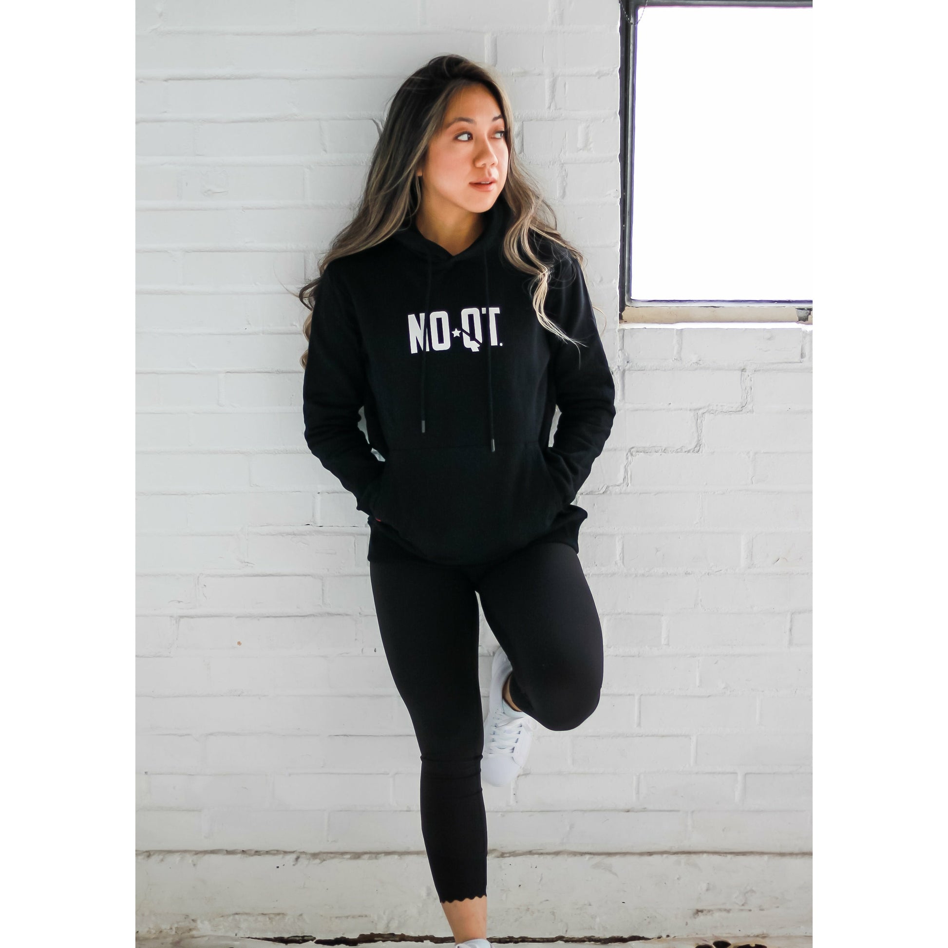 LIFESTYLE HOODIE - BLACK - noquitsociety