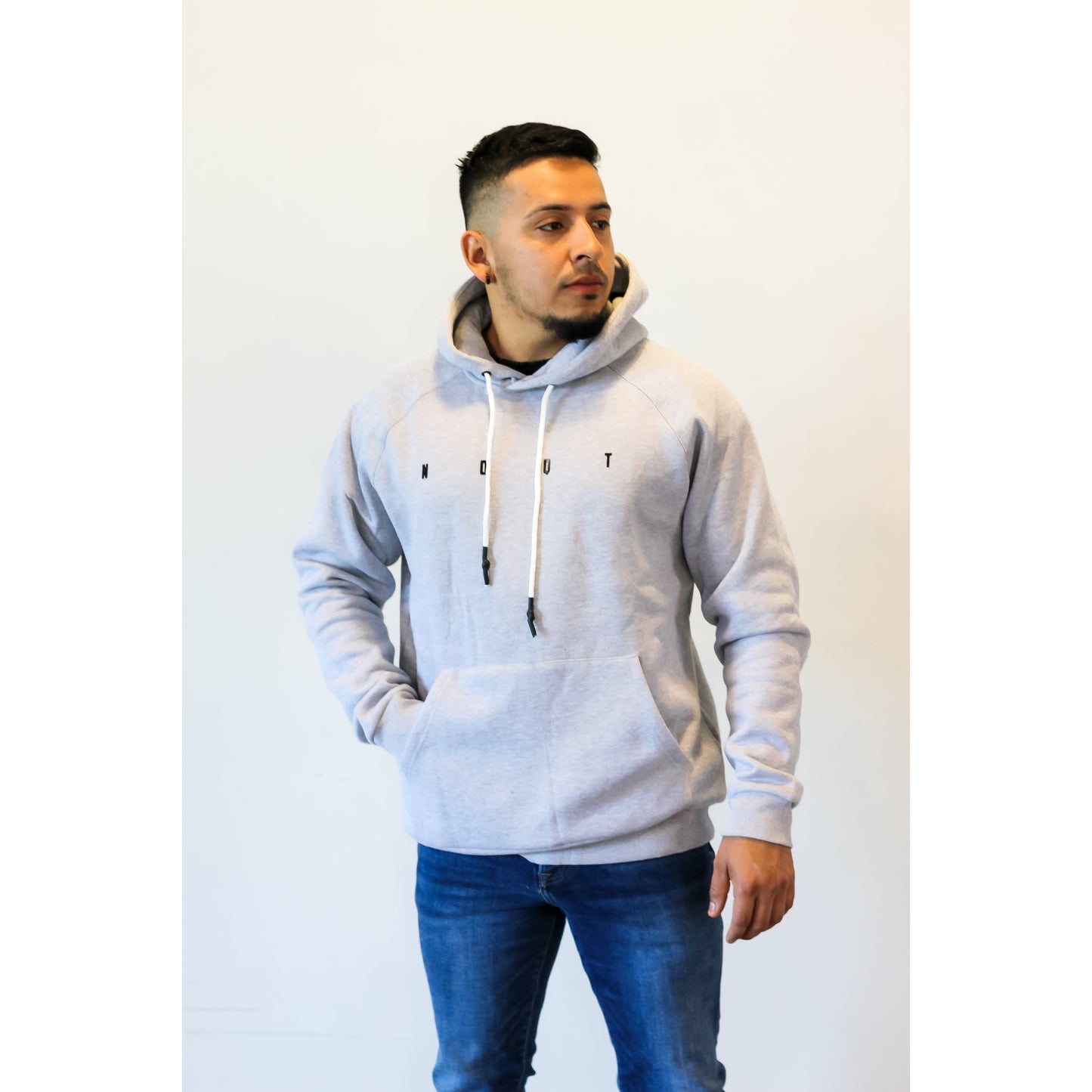JACKED OVERSIZED HOODIE- GREY - noquitsociety