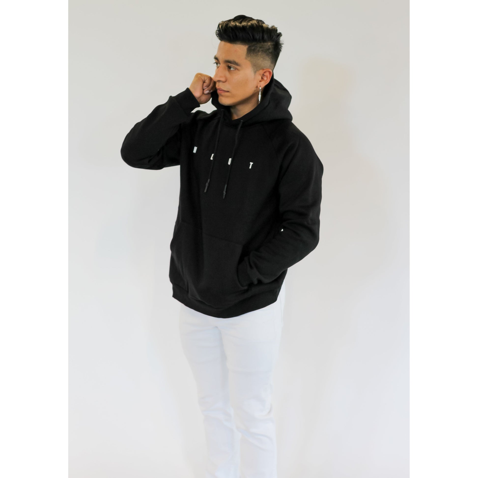 JACKED OVERSIZED HOODIE -BLACK - noquitsociety