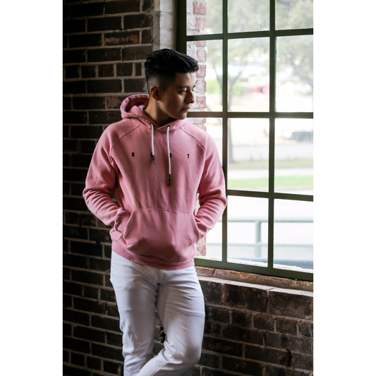 JACKED OVERSIZE HOODIE - ROSE - noquitsociety