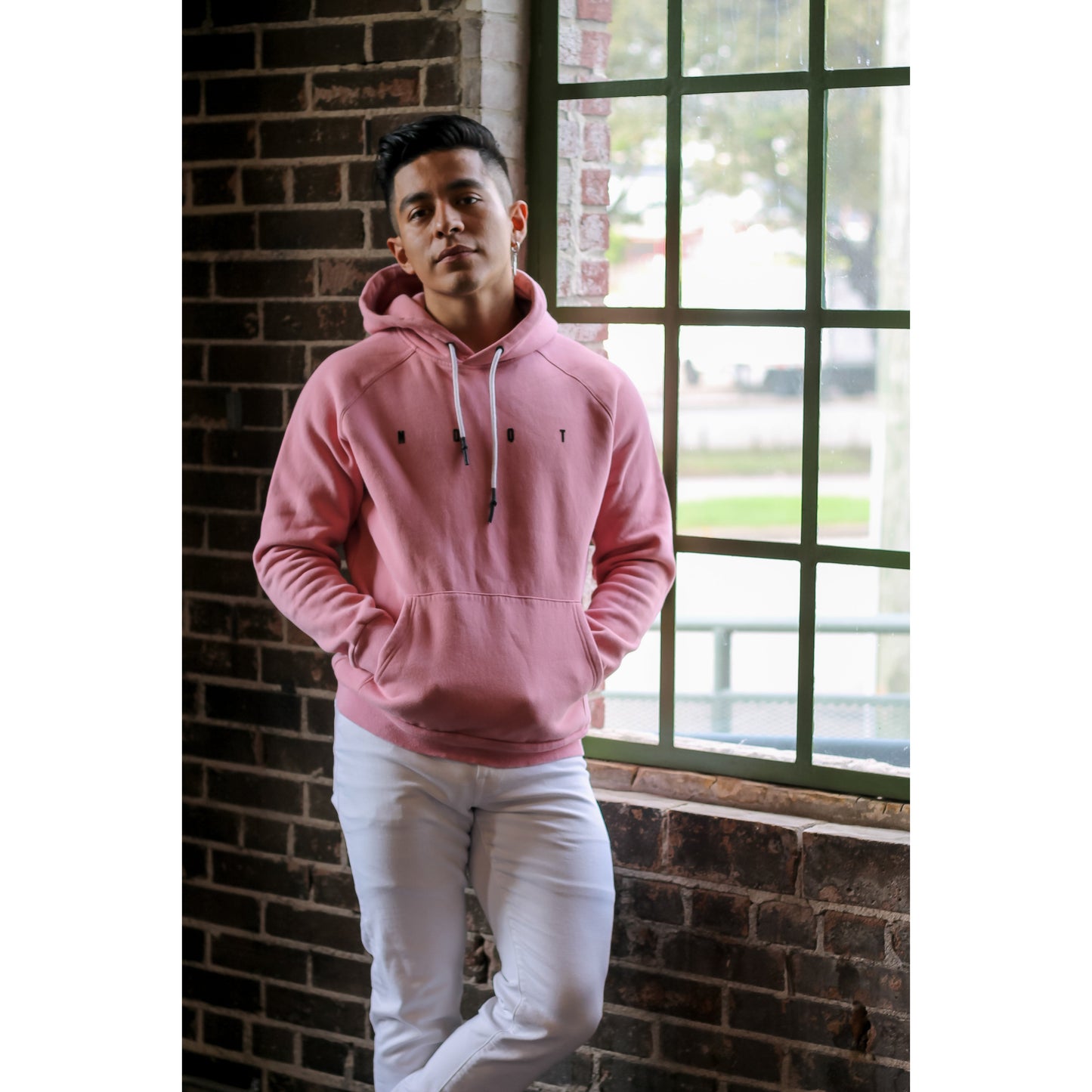 JACKED OVERSIZE HOODIE - ROSE - noquitsociety