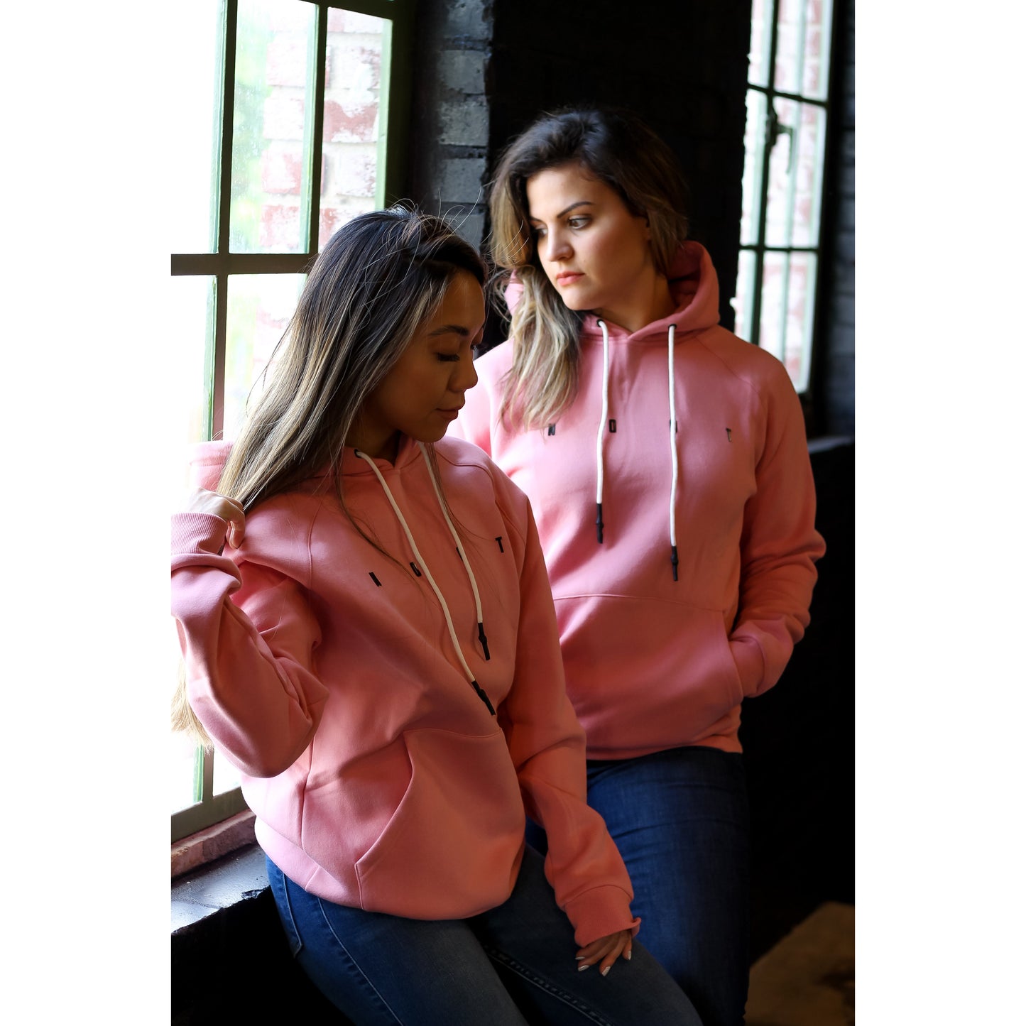 JACKED OVERSIZE HOODIE - ROSE - noquitsociety