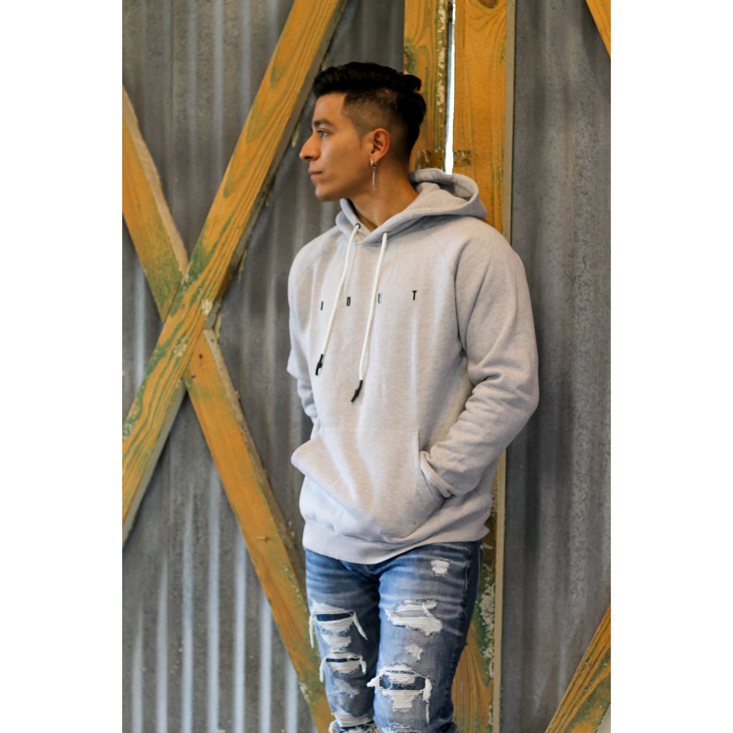 JACKED OVERSIZED HOODIE- GREY - noquitsociety
