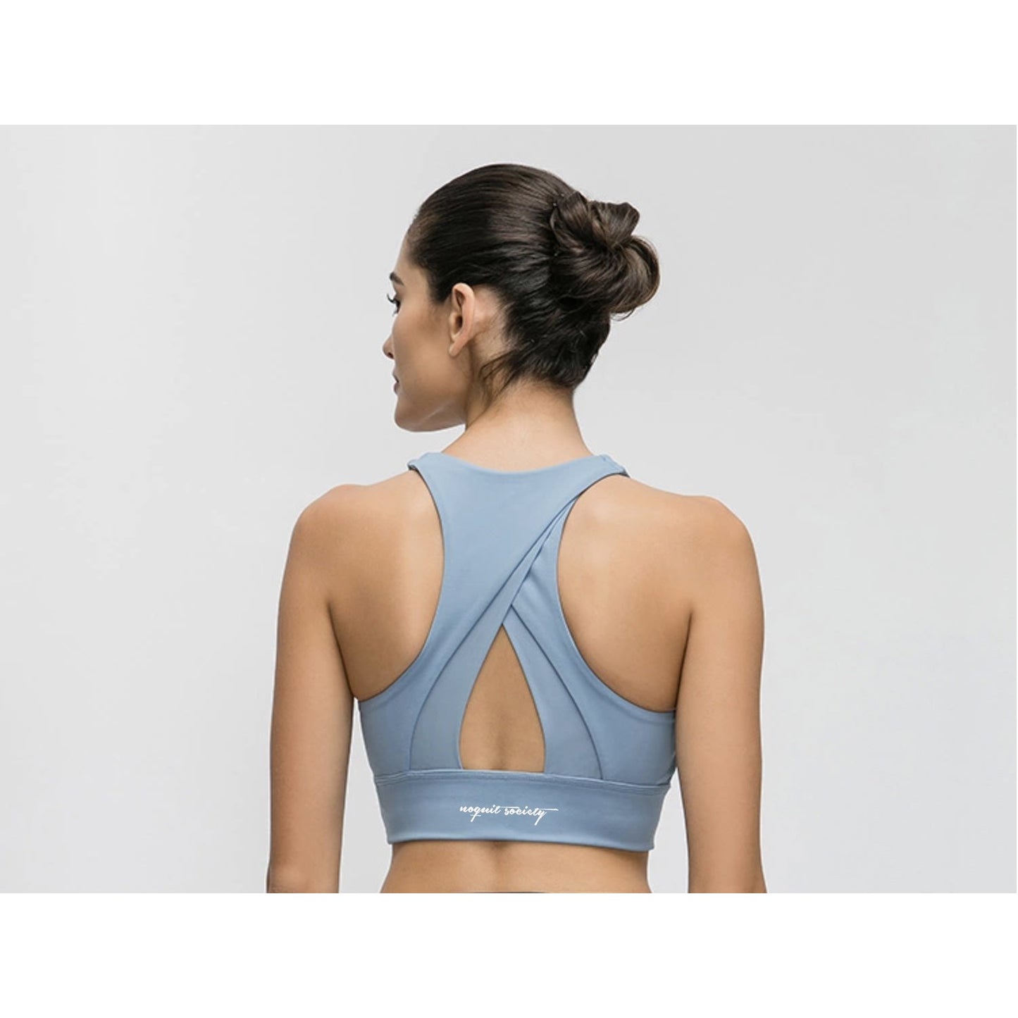 LIMITLESS SPORT BRA- SKY BLUE - noquitsociety