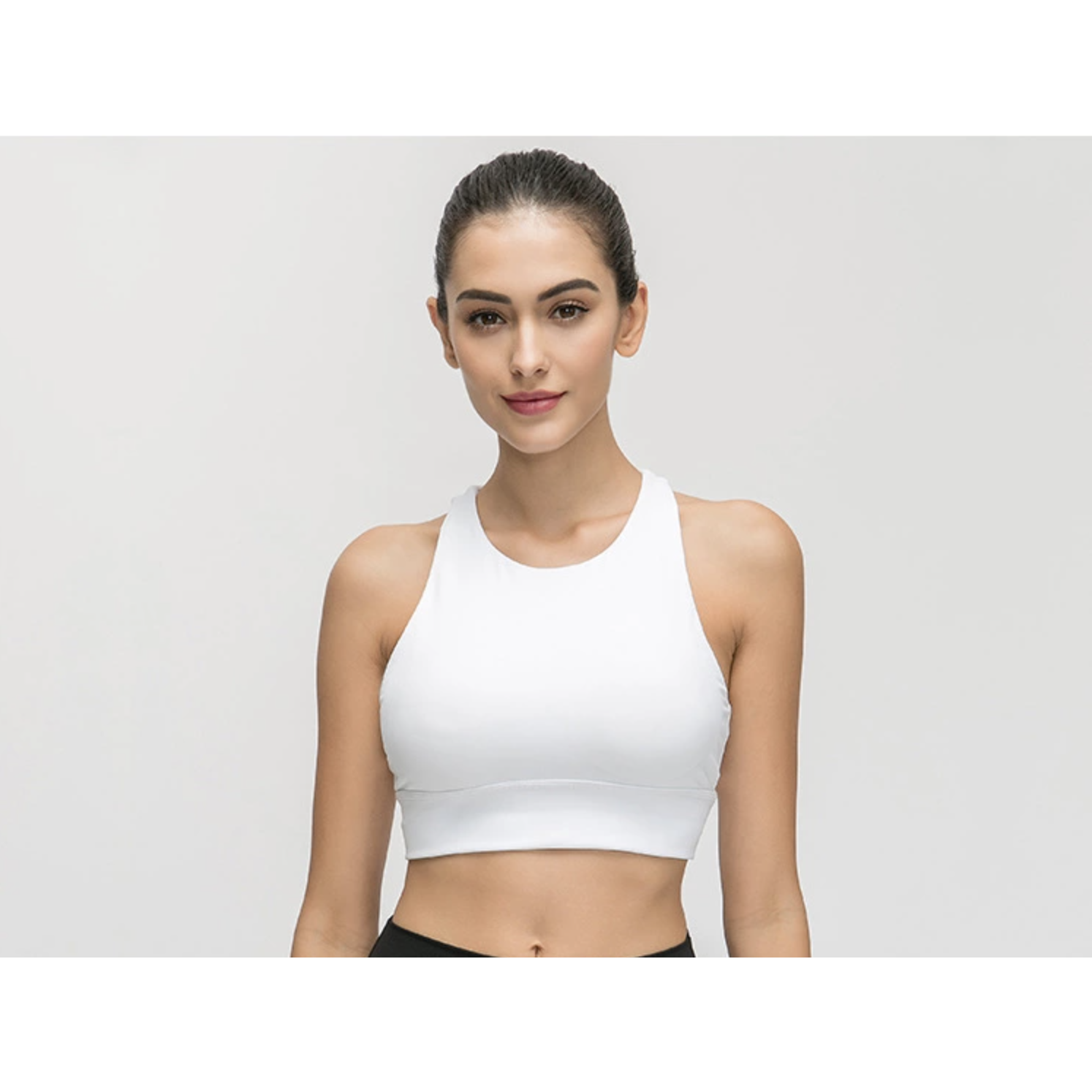 LIMITLESS SPORT BRA - PURE WHITE - noquitsociety