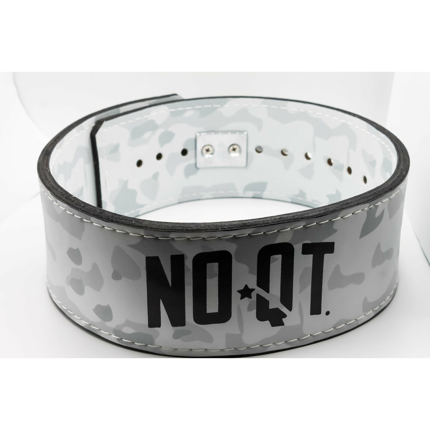 13MM LEVER BELT - CAMO WHITE - noquitsociety
