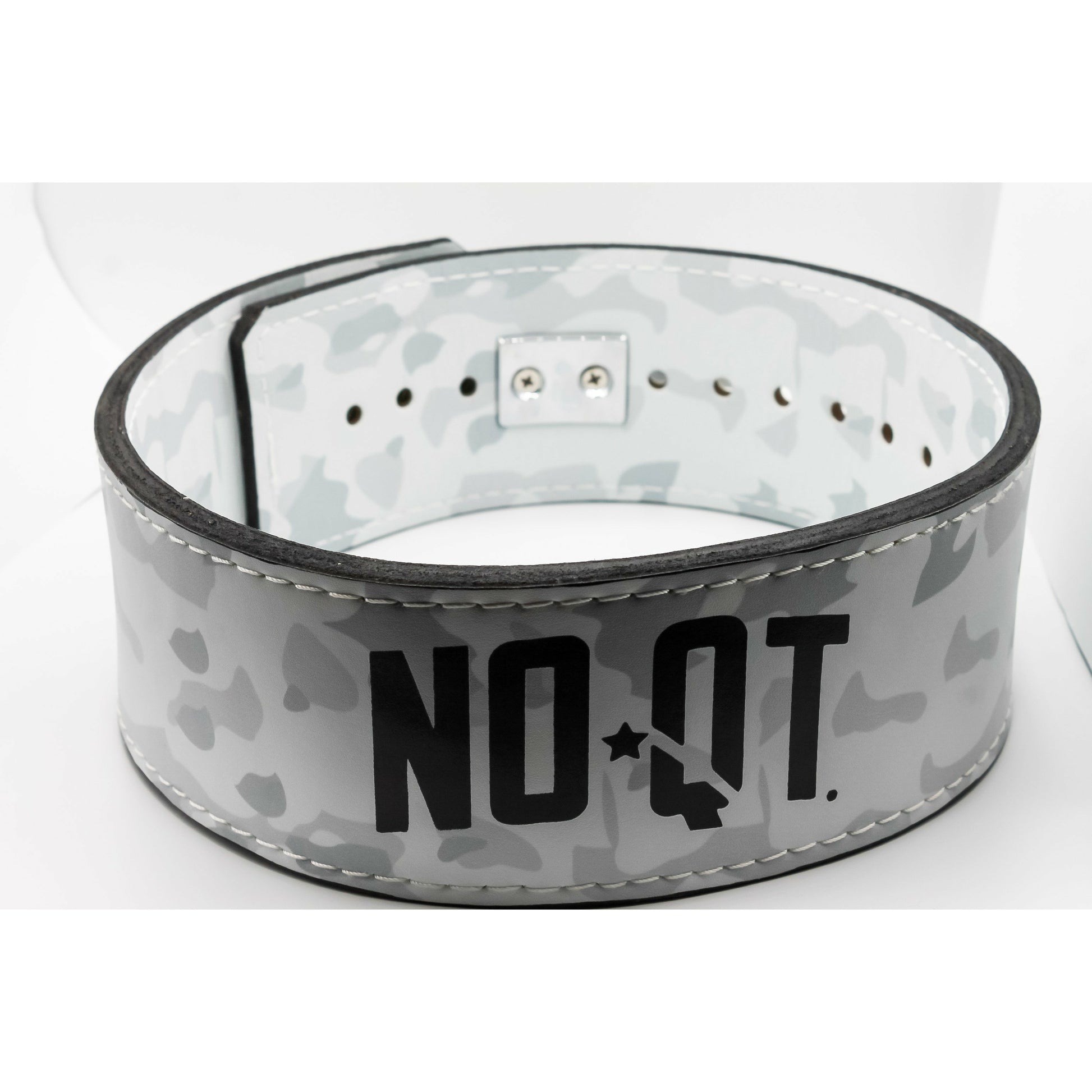 13MM LEVER BELT - CAMO WHITE - noquitsociety