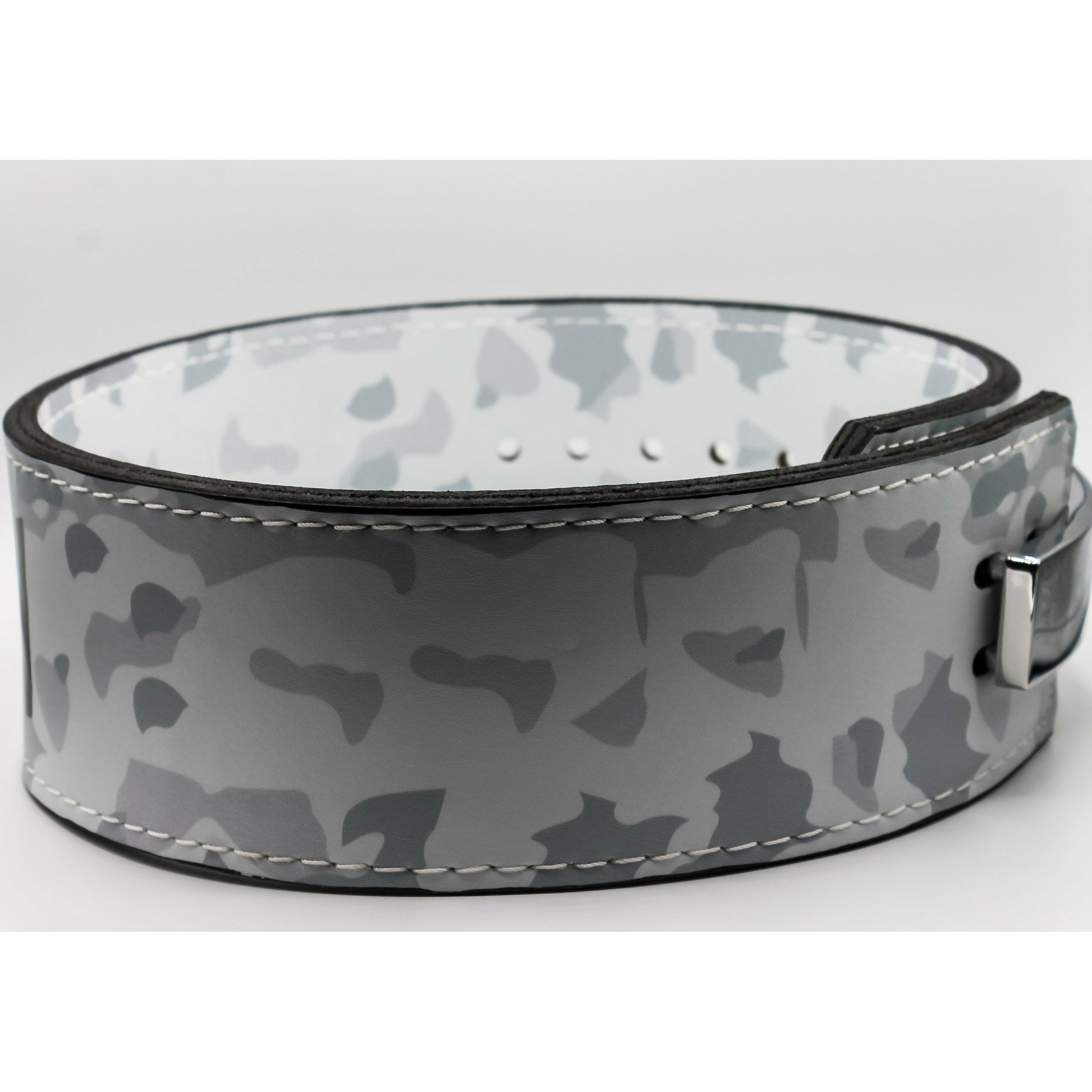 13MM LEVER BELT - CAMO WHITE - noquitsociety