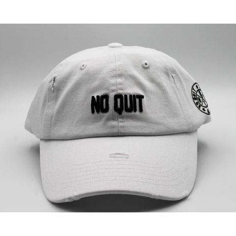 NO QUIT  DAD HAT - FROST WHITE - noquitsociety