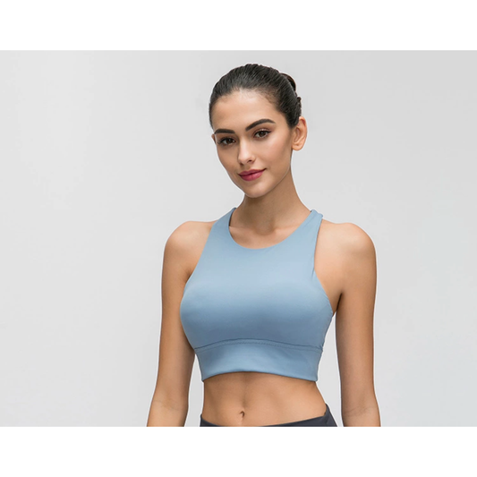 LIMITLESS SPORT BRA- SKY BLUE - noquitsociety