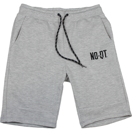 ICONIC FLEECE SHORTS- HEATHER GREY - noquitsociety